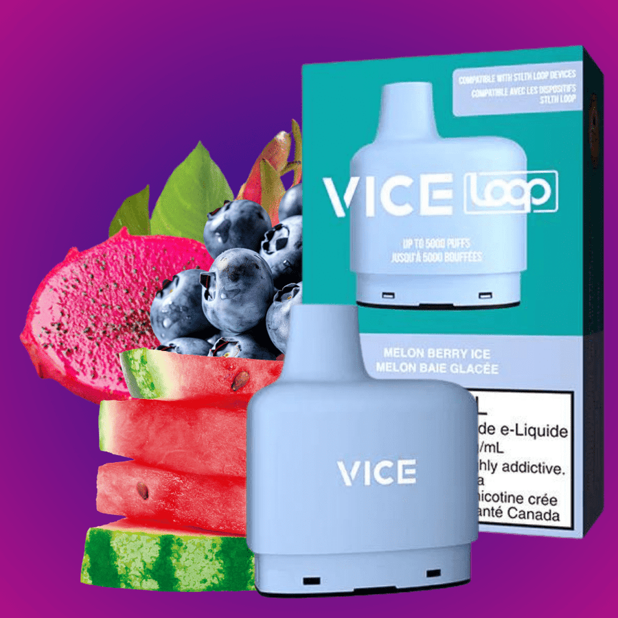 Vice LOOP Closed Pod Systems 20mg / 5000Puffs STLTH Loop Vice Pods-Melon Berry Ice-Morden Vape SuperStore & Cannabis
