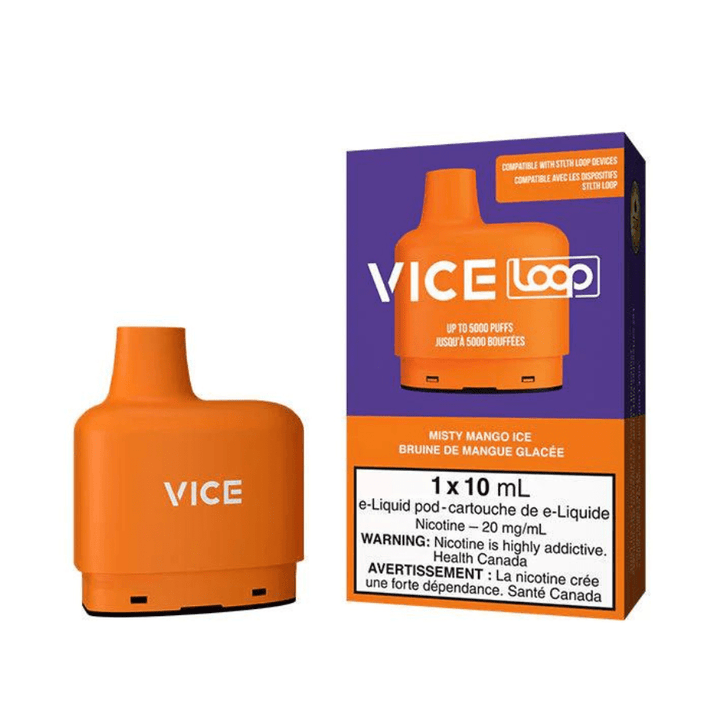 Vice LOOP Closed Pod Systems 20mg / 5000Puffs STLTH Loop Vice Pods-Misty Mango Ice-Morden Vape SuperStore & Cannabis