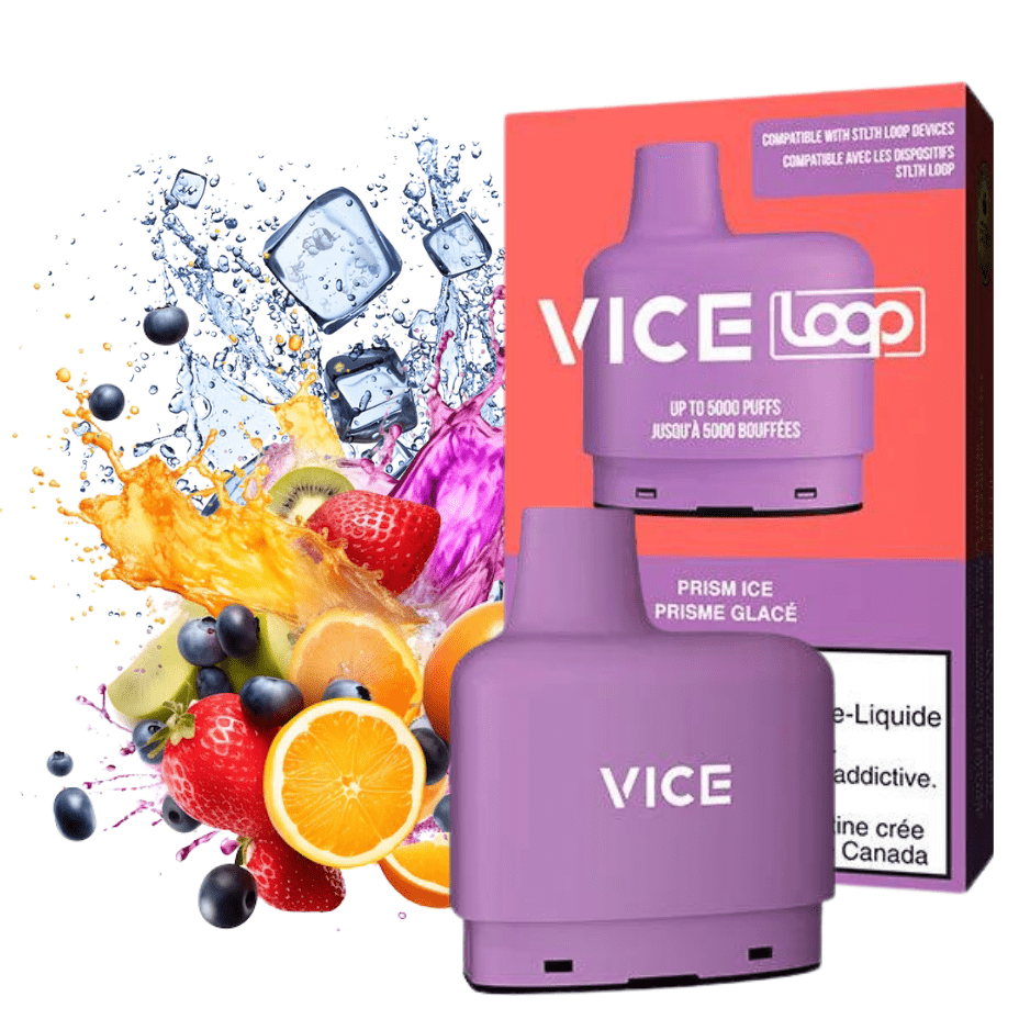 Vice LOOP Closed Pod Systems 20mg / 5000Puffs STLTH Loop Vice Pods-Prism Ice-Morden Vape SuperStore & Cannabis CA