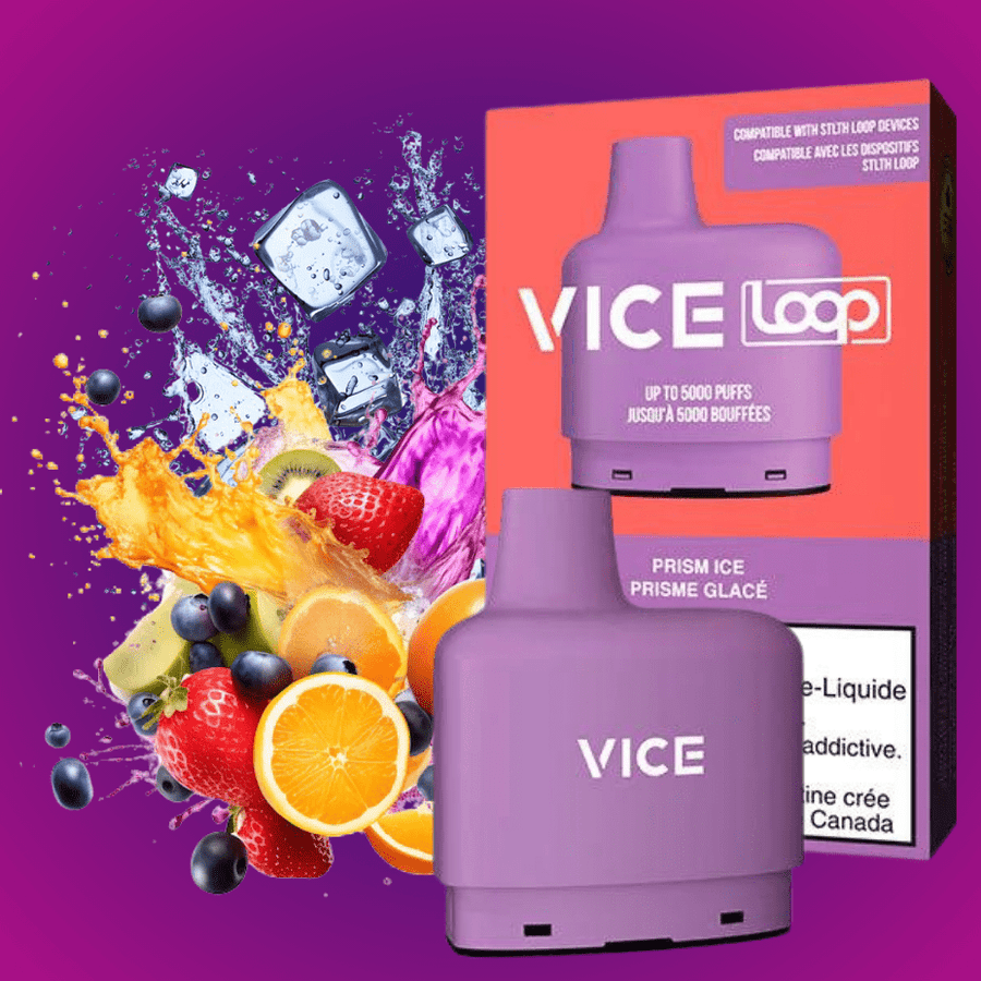 Vice LOOP Closed Pod Systems 20mg / 5000Puffs STLTH Loop Vice Pods-Prism Ice-Morden Vape SuperStore & Cannabis CA
