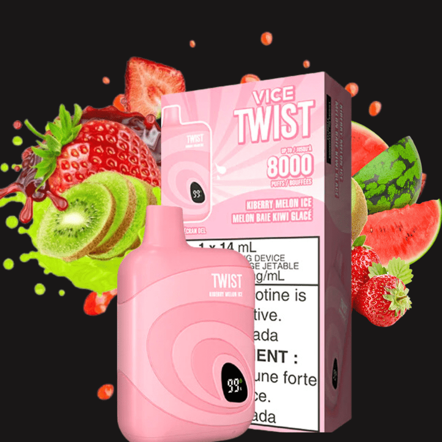 Vice Twist Disposables 8000 Puffs / 20mg Vice Twist Disposable Vape-Kiberry Ice Vice Twist Disposable Vape-Kiberry Ice-Winkler Vape SuperStore