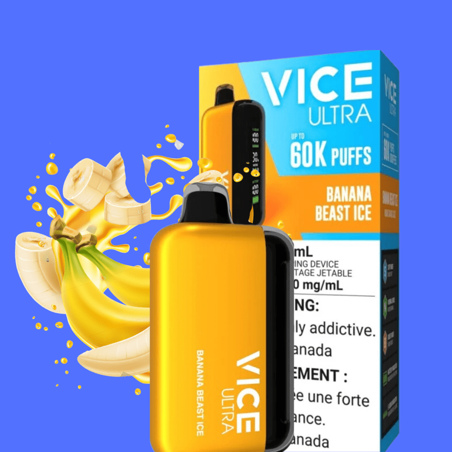Vice Ultra 60K Disposable Vape - Banana Beast Ice Morden Vape SuperStore and Cannabis Manitoba Canada