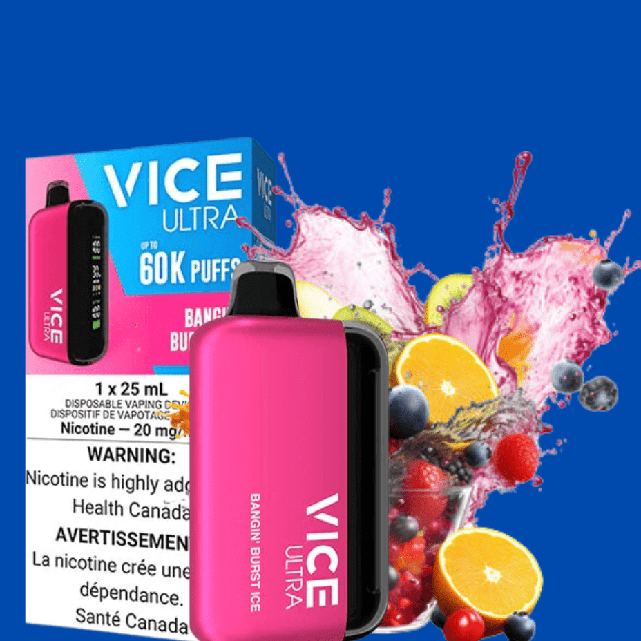 Vice Ultra 60K Disposable Vape - Bangin' Burst Ice Morden Vape SuperStore and Cannabis Manitoba Canada