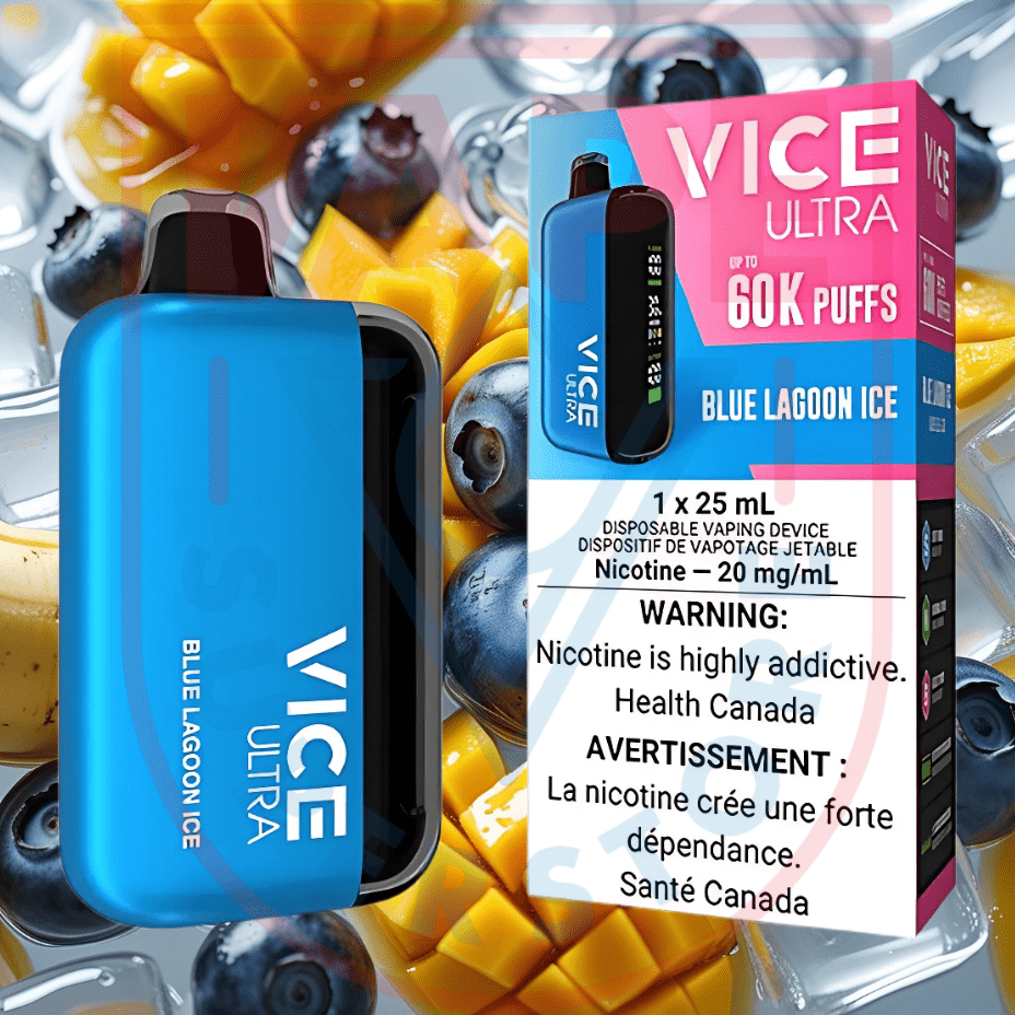 Vice Ultra 60K Disposable Vape - Blue Lagoon Ice Morden Vape SuperStore and Cannabis Manitoba Canada