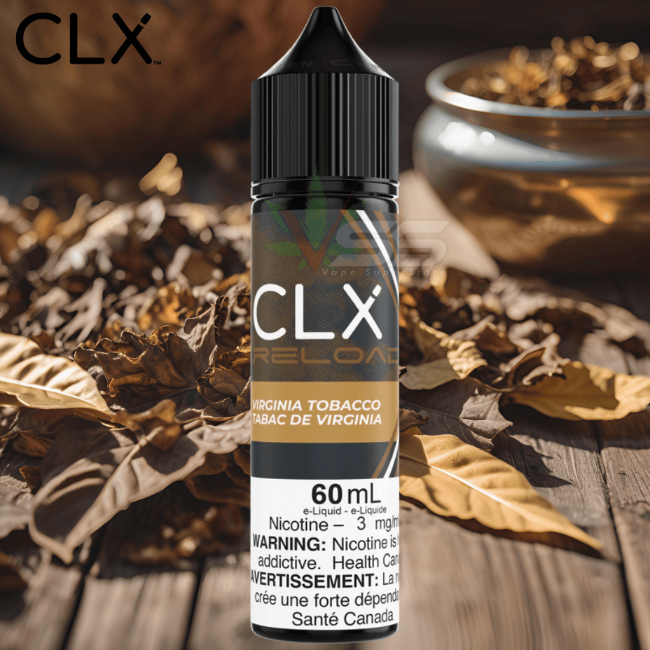 Virginia Tobacco by CLX Reload E-liquid Morden Vape SuperStore and Cannabis Manitoba Canada