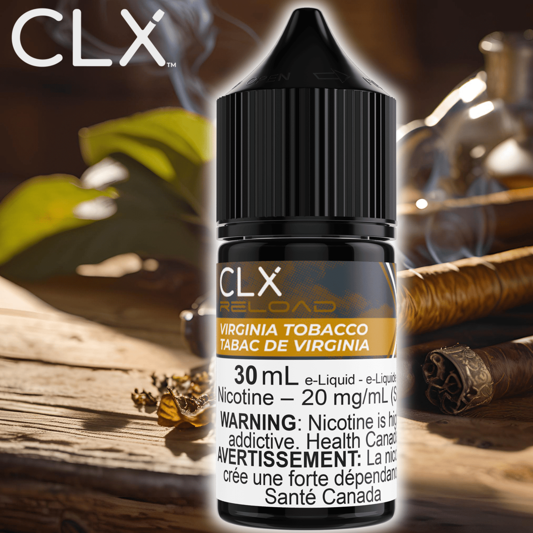 Virginia Tobacco Salt by CLX Reload E-Liquid-Morden Vape SuperStore & Cannabis MB, Canada - Morden Vape SuperStore & Cannabis Virginia Tobacco Salt by CLX Reload E-Liquid-Morden Vape SuperStore & Cannabis MB, Canada - Morden Vape SuperStore & Cannabis