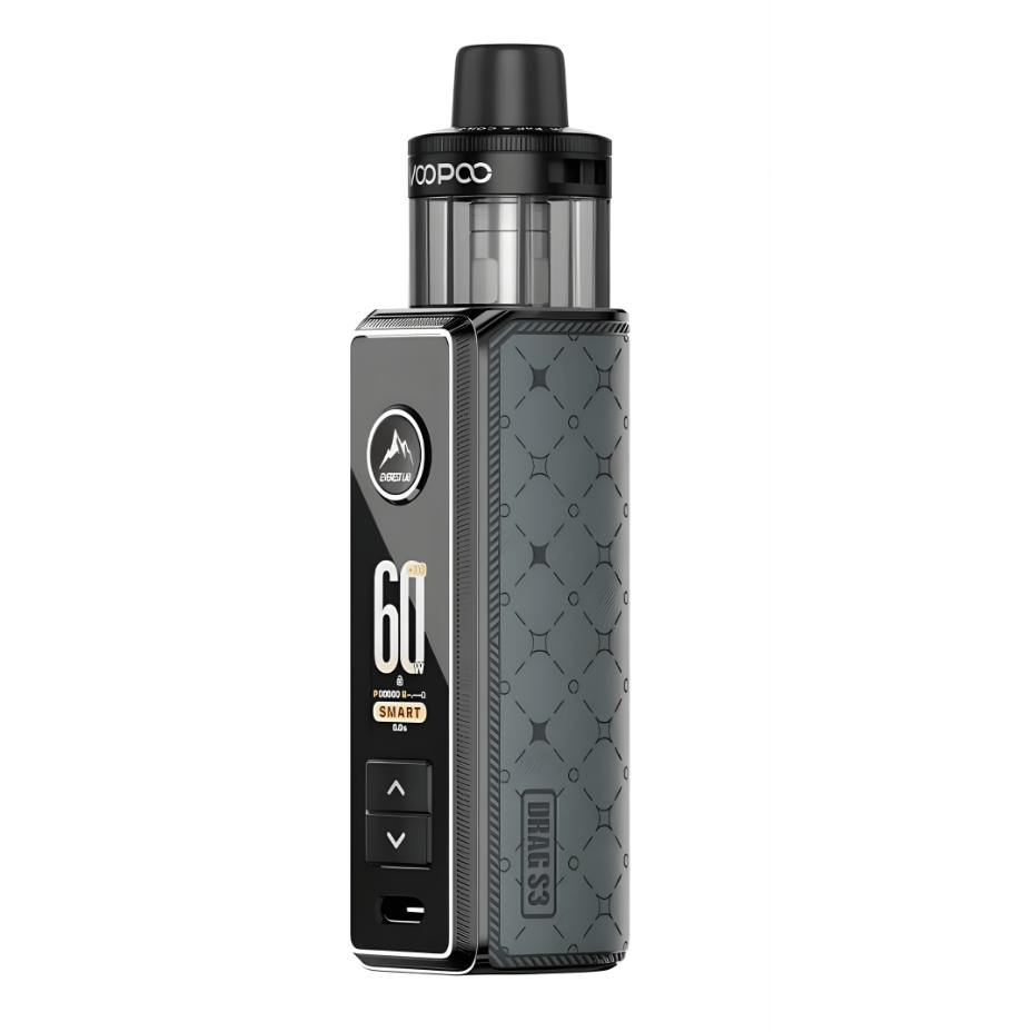 Voopoo Drag S3 Pod Kit - 3000mAh Metal Gray Morden Vape SuperStore and Cannabis Manitoba Canada