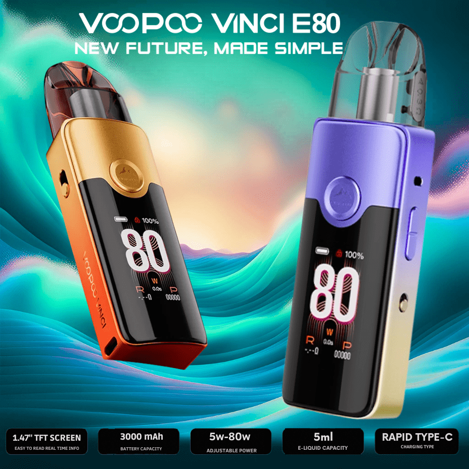VooPoo Vinci E80 Pod Kit - 3000mAh Morden Vape SuperStore and Cannabis Manitoba Canada