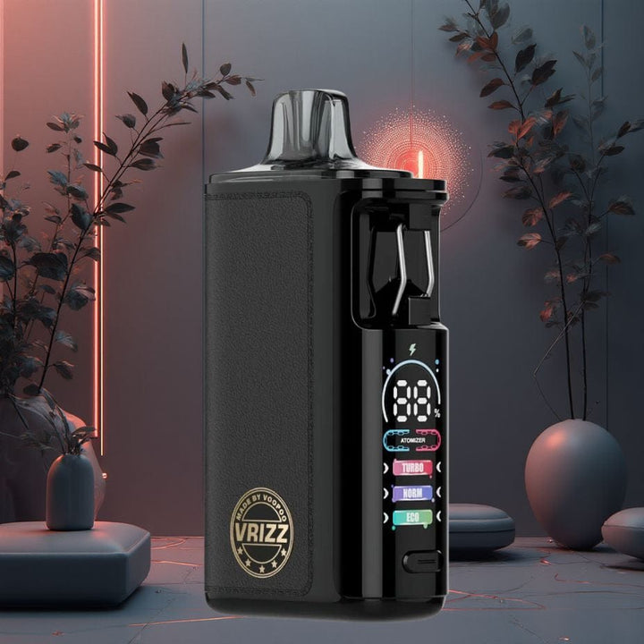 VooPoo VRIZZ 2 Pod Kit 15mL Black Leather Morden Vape SuperStore and Cannabis Manitoba Canada