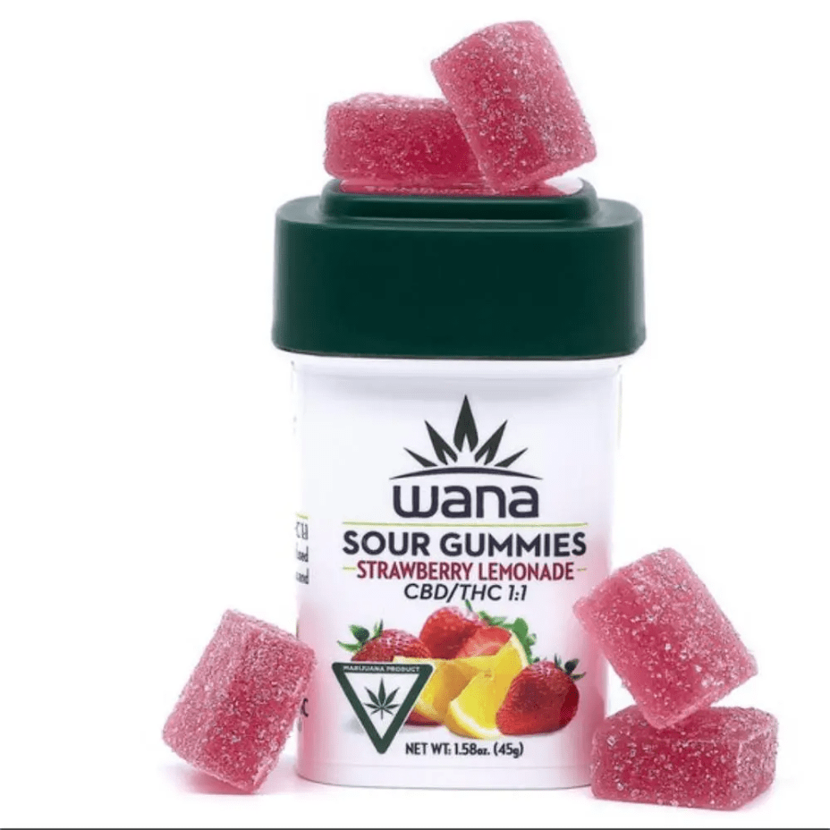 Wana Brands edibles 12.pkg Wana Strawberry Lemonade Gummies 1:1 THC-CBD-Morden Vape & Cannabis MB