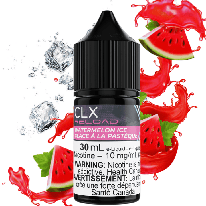Watermelon Ice Salt by CLX Reload E-Liquid 30mL / 10mg Morden Vape SuperStore and Cannabis Manitoba Canada