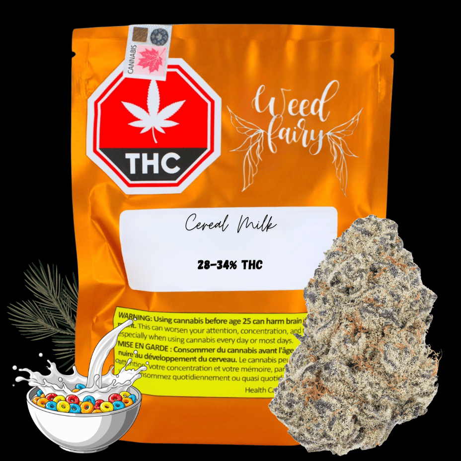 Weed Fairy - Cereal Milk Dream Indica Flower 28g Morden Vape SuperStore and Cannabis Manitoba Canada