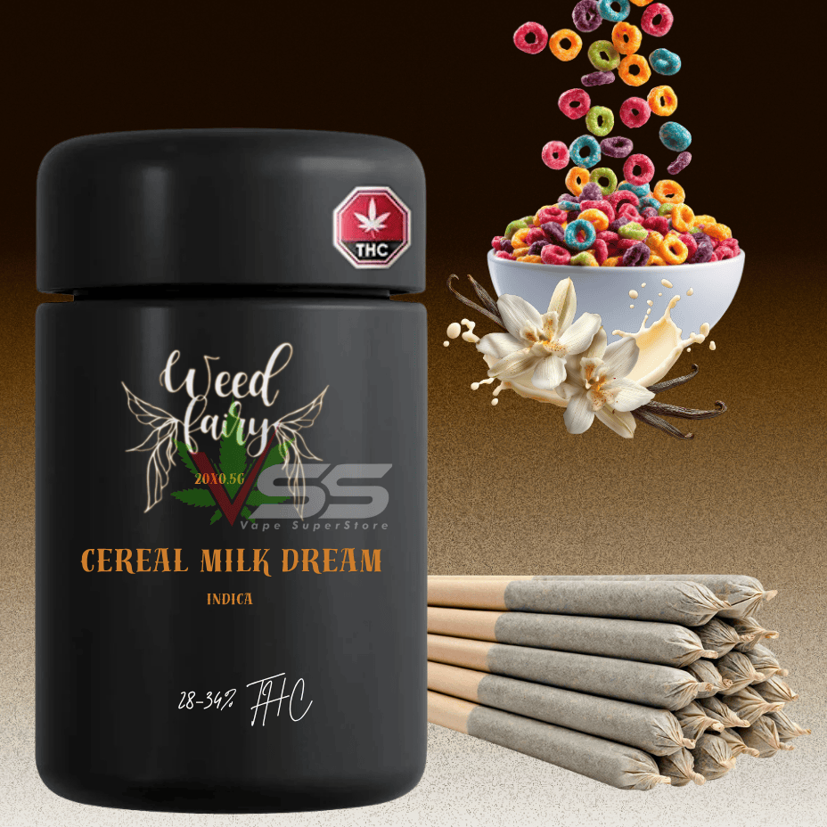 Weed Fairy - Cereal Milk Dream Indica Pre-rolls 20x0.5g Morden Vape SuperStore and Cannabis Manitoba Canada