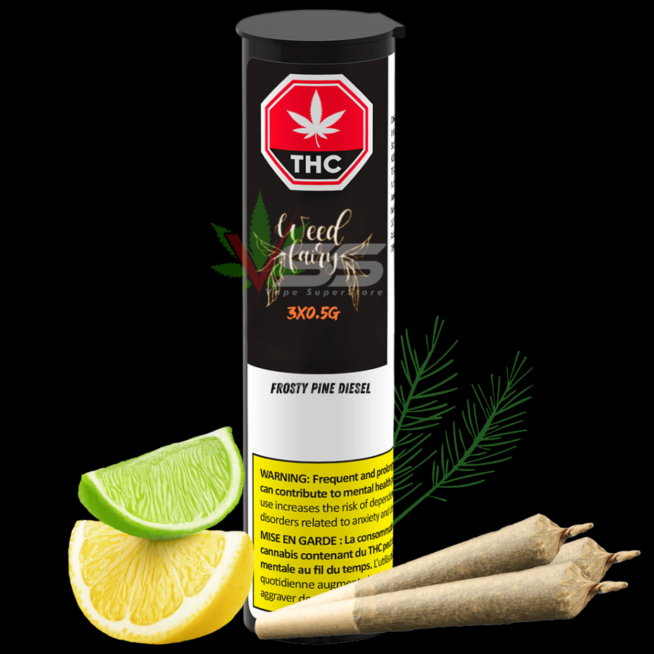 Weed Fairy - Frosty Pine Diesel Sativa Pre-rolls 3x0.5g Morden Vape SuperStore and Cannabis Manitoba Canada