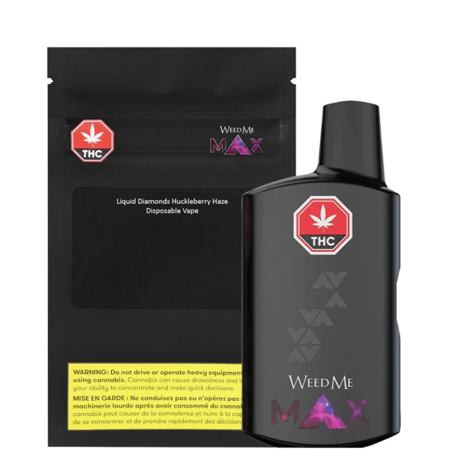 Weed Me MAX Huckleberry Haze Diamonds Disposable - 1g Morden Vape SuperStore and Cannabis Manitoba Canada