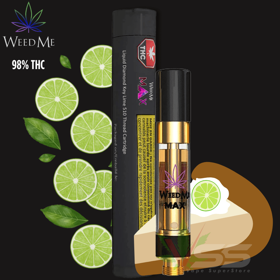 Weed Me Max Key Lime Liquid Diamond Cartridge - 1g Morden Vape SuperStore and Cannabis Manitoba Canada