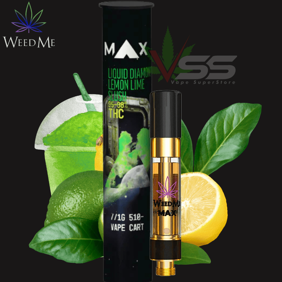Weed Me Max Lemon Lime Slush Liquid Diamond Cartridge - 1g Morden Vape SuperStore and Cannabis Manitoba Canada