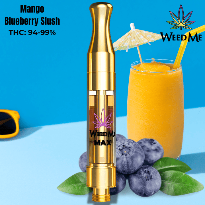 Weed Me Max Mango Blueberry Slush Liquid Diamond Cartridge-1g 1g Morden Vape SuperStore and Cannabis Manitoba Canada
