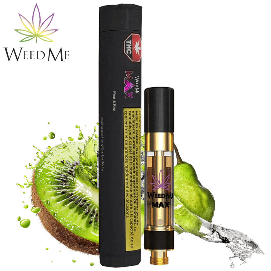 Weed Me Max Pear and Kiwi Hybrid Vape Cartridge - 1g Morden Vape SuperStore and Cannabis Manitoba Canada