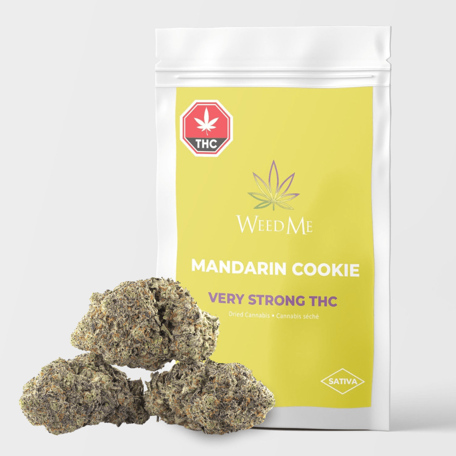 Weed Me Tangerine Cookies Sativa Flower-28g 28g Morden Vape SuperStore and Cannabis Manitoba Canada