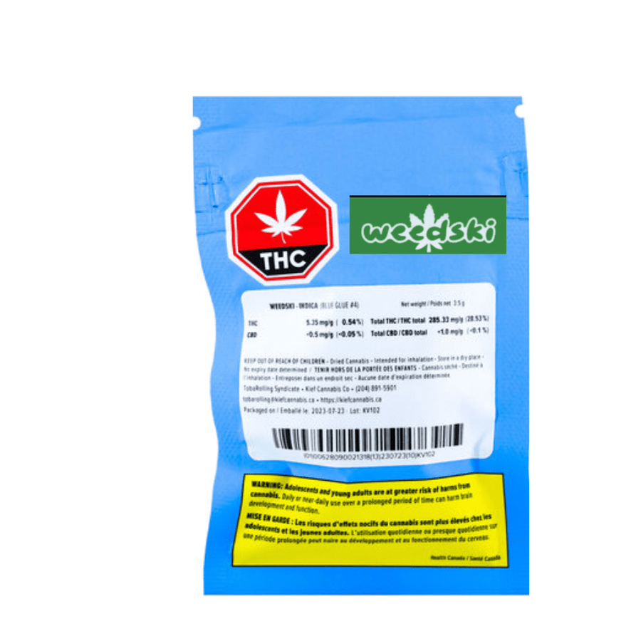 Weedski Flower 3.5g Weedski Blue Glue #4 Indica Flower-3.5g-Morden Vape & Cannabis 