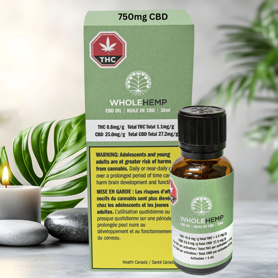 WholeHemp - Full Spectrum CBD Oil - 30mL Morden Vape SuperStore and Cannabis Manitoba Canada