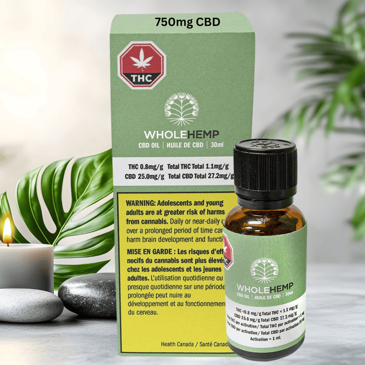WholeHemp - Full Spectrum CBD Oil - 30mL Morden Vape SuperStore and Cannabis Manitoba Canada