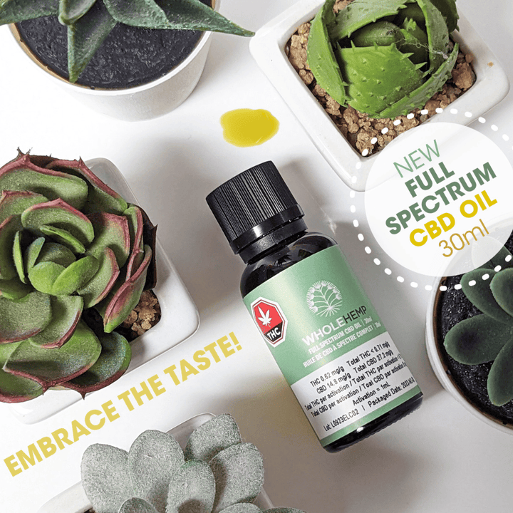 WholeHemp - Full Spectrum CBD Oil - 30mL Morden Vape SuperStore and Cannabis Manitoba Canada