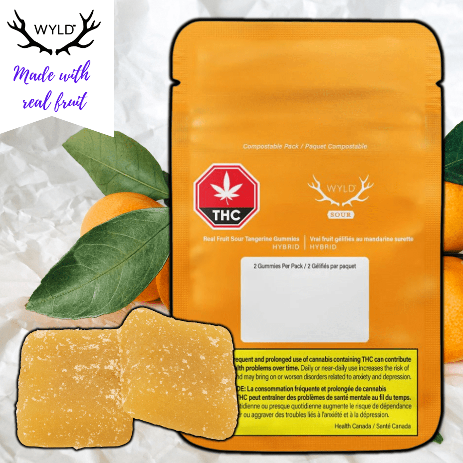 Wyld Sour Tangerine Hybrid Gummies-2pkg 2x5mg Morden Vape SuperStore and Cannabis Manitoba Canada