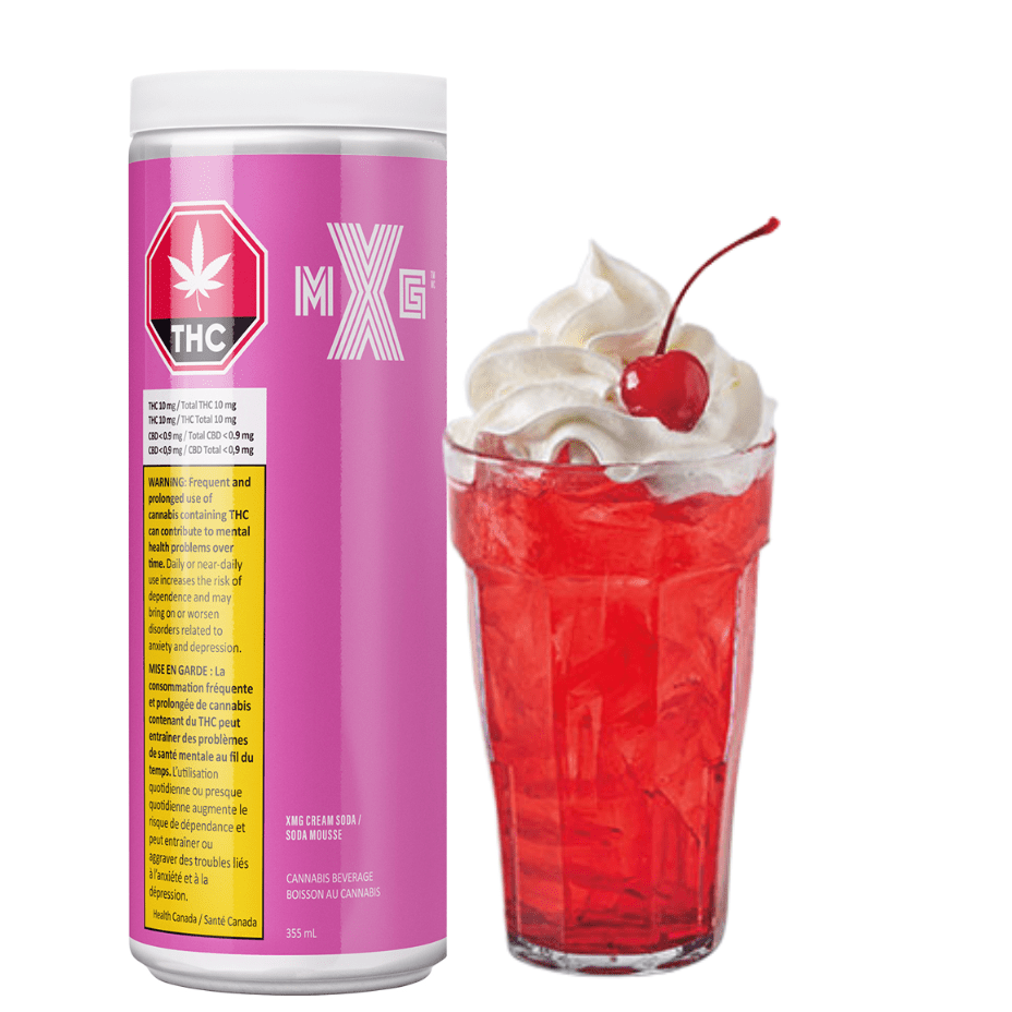 XMG Beverages 355ml XMG Cream Soda THC Infused Beverage-355ml-Morden Vape & Cannabis 