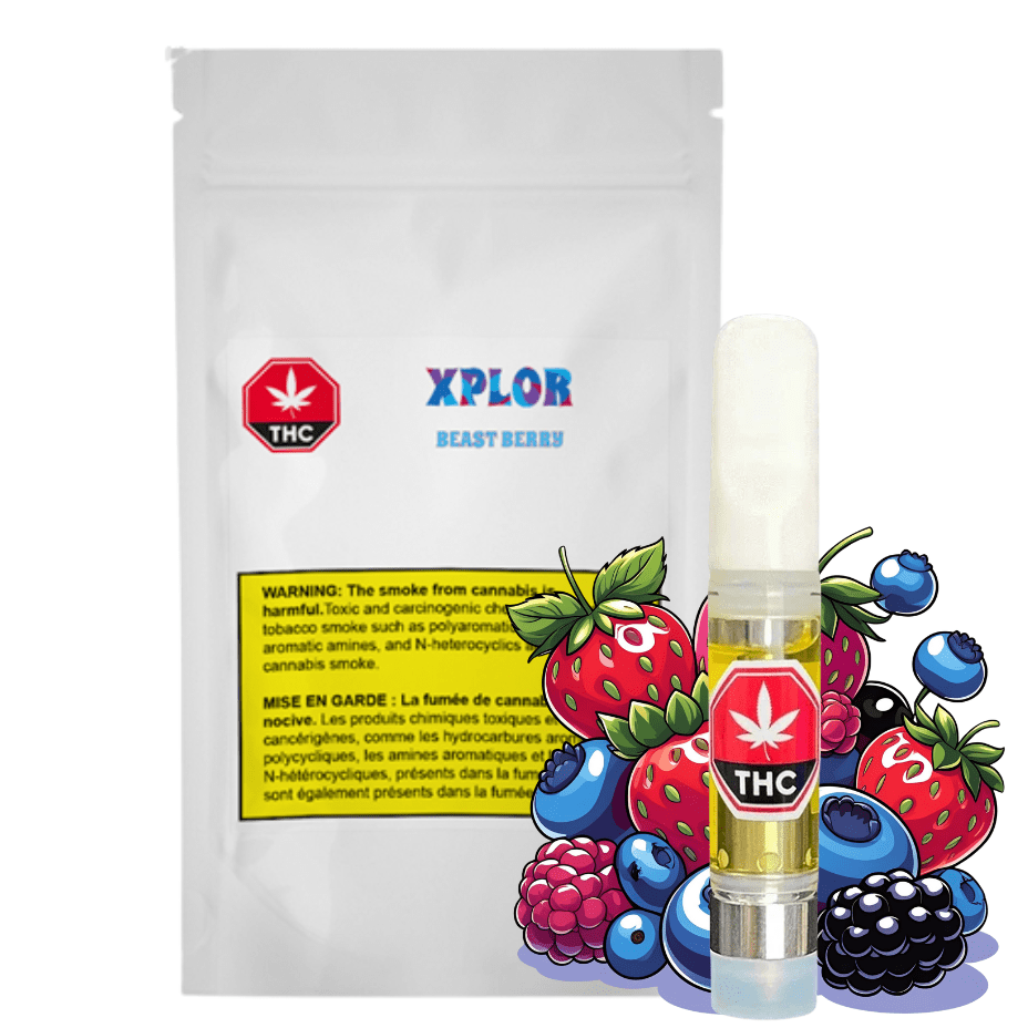 Xplor Beast Berry Vape Cartridge - 1g Morden Vape SuperStore and Cannabis Manitoba Canada