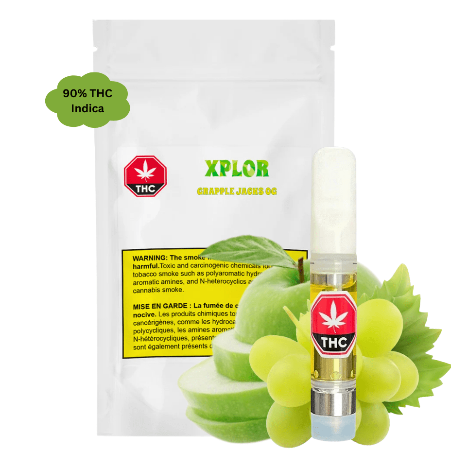 Xplor Grapple Jacks OG Vape Cartridge - 1g Morden Vape SuperStore and Cannabis Manitoba Canada