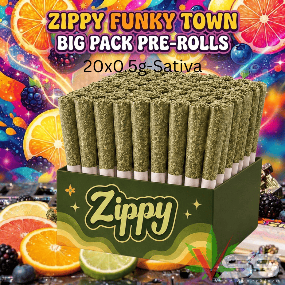 Zippy Funky Town Sativa Pre-Rolls-20x0.5g Morden Vape SuperStore and Cannabis Manitoba Canada