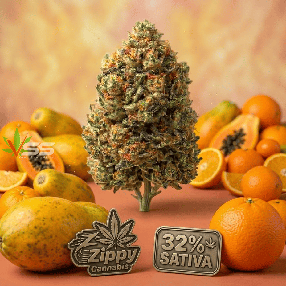 Zippy Sunshine Punch Sativa Flower - 28g Morden Vape SuperStore and Cannabis Manitoba Canada