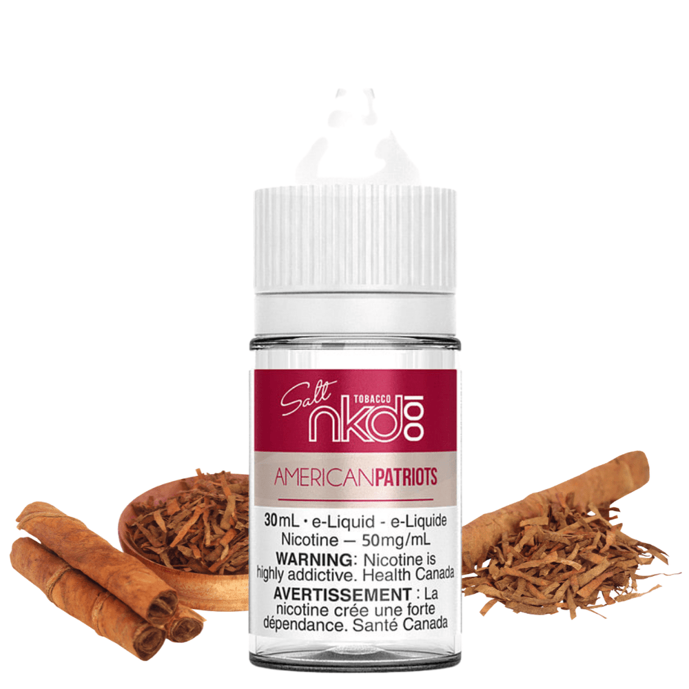 American Patriots Salt by Naked100 30ml / 12mg Morden Vape SuperStore and Cannabis Manitoba Canada
