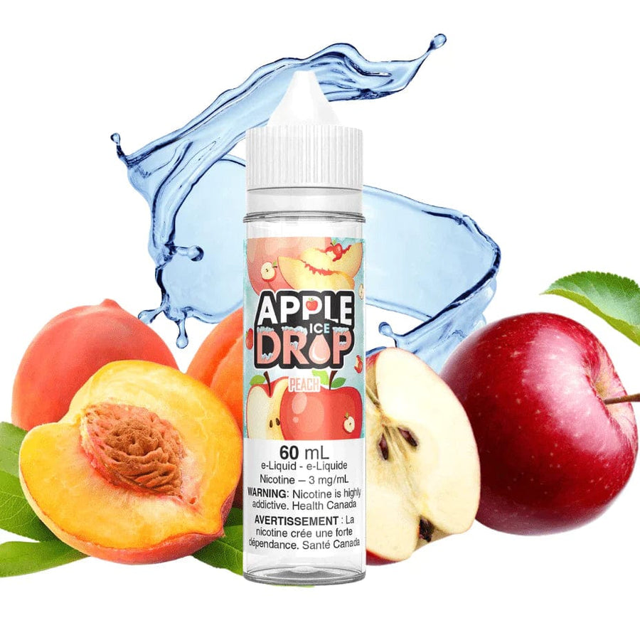 Apple Drop Freebase E-Liquid Peach Ice by Apple Drop E-Liquid Steinbach Vape SuperStore & Bong Shop
