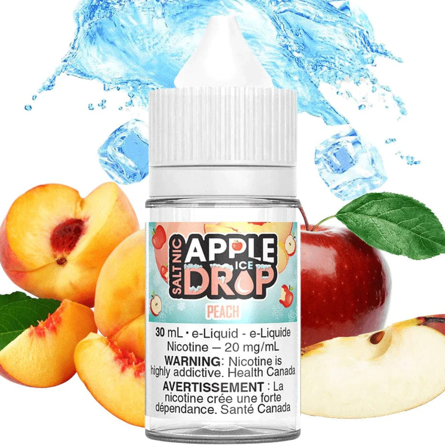 Apple Drop Salt Nic E-Liquid Peach Ice Salts by Apple Drop Steinbach Vape SuperStore & Bong Shop MB