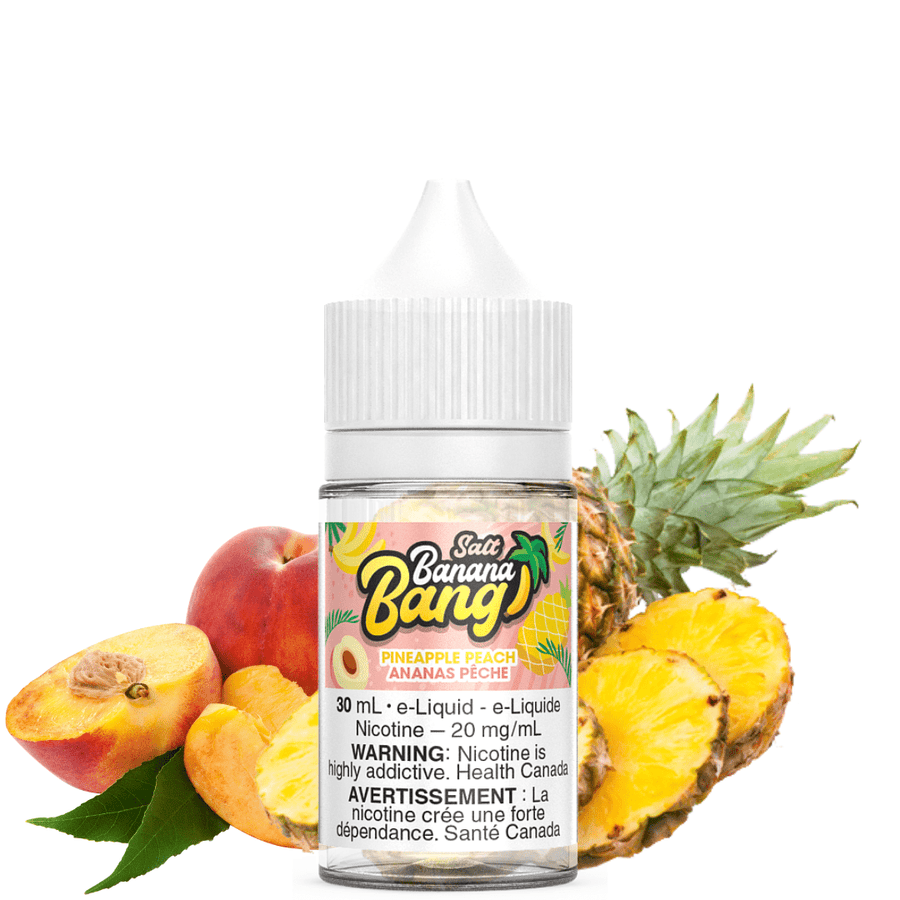 Banana Bang E-Liquid Salt Nic 12mg Pineapple Peach Salt by Banana Bang-Morden Vape Superstore & Cannabis Dispensary