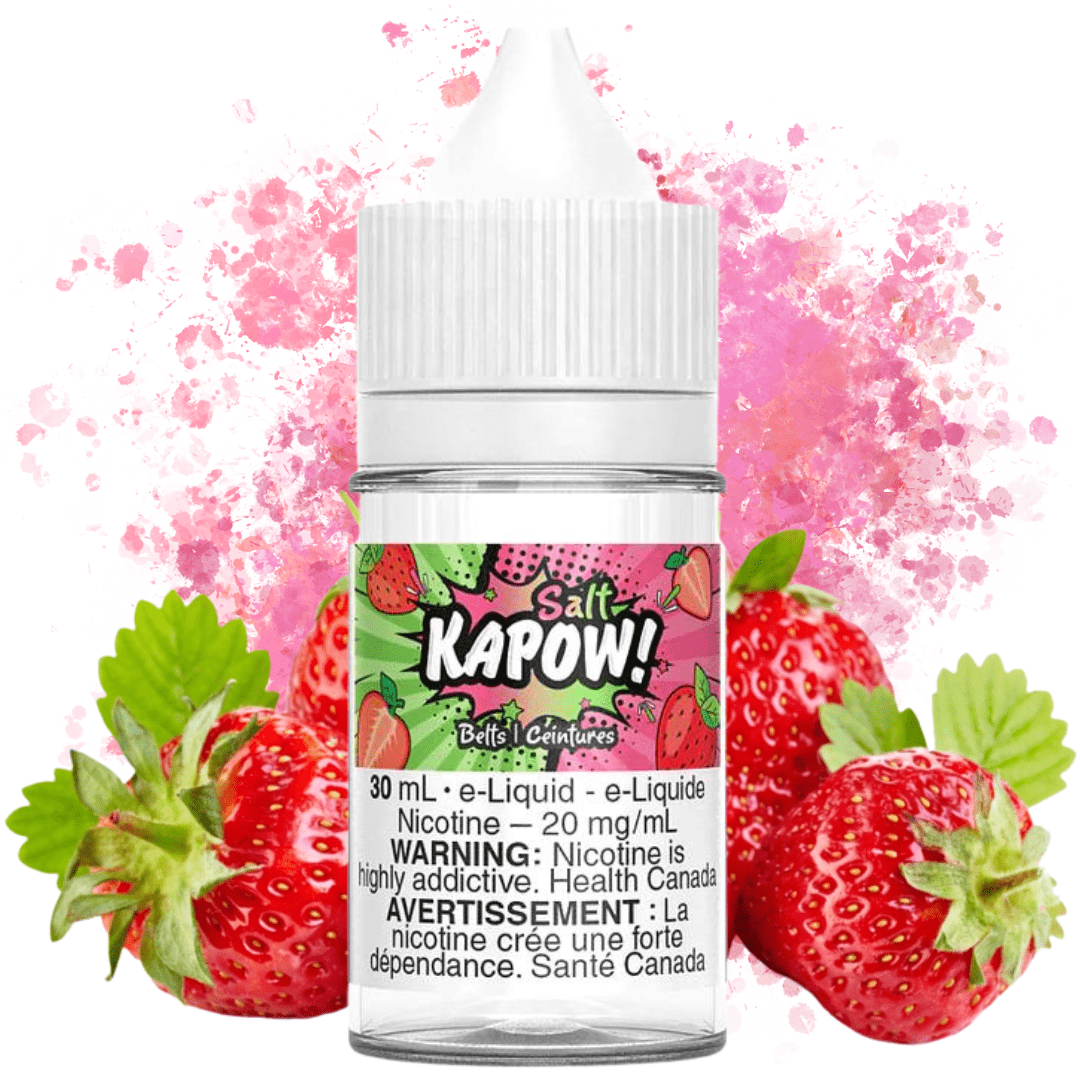 Belts Salt By Kapow E-Liquid 12mg Morden Vape SuperStore and Cannabis Manitoba Canada