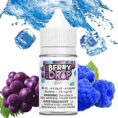 Berry Drop Salt Nic E-Liquid Grape Ice Salts by Berry Drop Steinbach Vape SuperStore & Bong Shop MB