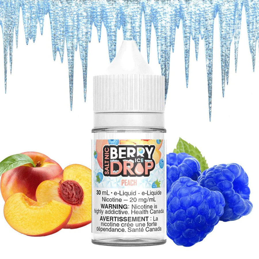 Berry Drop Salt Nic E-Liquid Peach Ice Salts by Berry Drop E-Liquid Steinbach Vape SuperStore MB