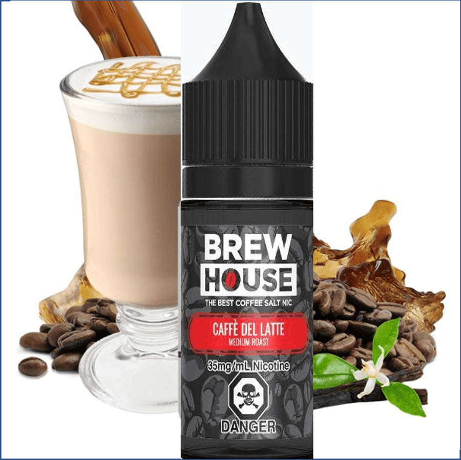 Brew House E-Liquid Salt Nic 30ml / 10mg Caffe Del Latte Salt by Brew House E-Liquid-Morden Vape SuperStore & Cannabis Dispensary MB, Canada