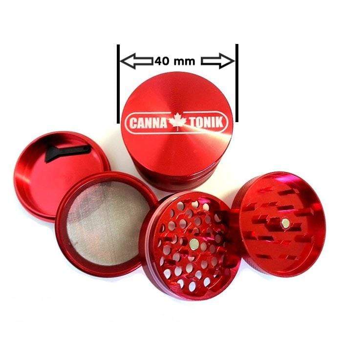 Cannatonik 420 Accessories Red Cannatonik Aluminum Grinder 40mm Cannatonik Aluminum Grinder 40mm-Morden Vape & Cannabis Dispensary  Canada