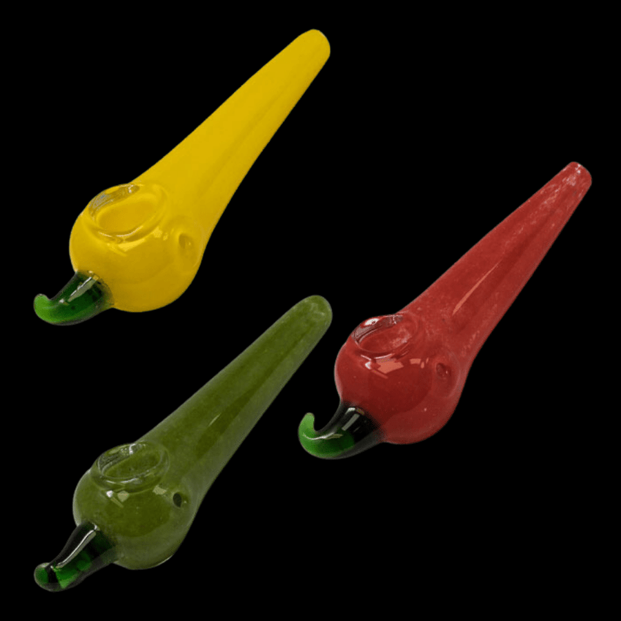 Weed hand pipes-Chilly Peppers glass hand blown hand pipes-Morden Vape SuperStore & Bong shop in Manitoba