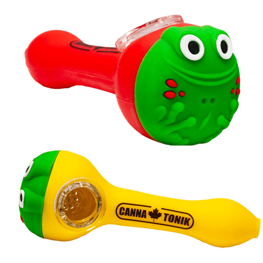 Cannatonik Hand Pipes Cannatonik Silicone Frog Weed Hand Pipe-4.5" Cannatonik Silicone Frog Weed Hand Pipe-4.5"-Airdrie Vape SuperStore Manitoba
