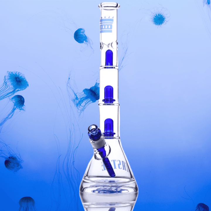 Castle Glassworks 17" Double Showerhead Beaker Morden Vape SuperStore and Cannabis Manitoba Canada