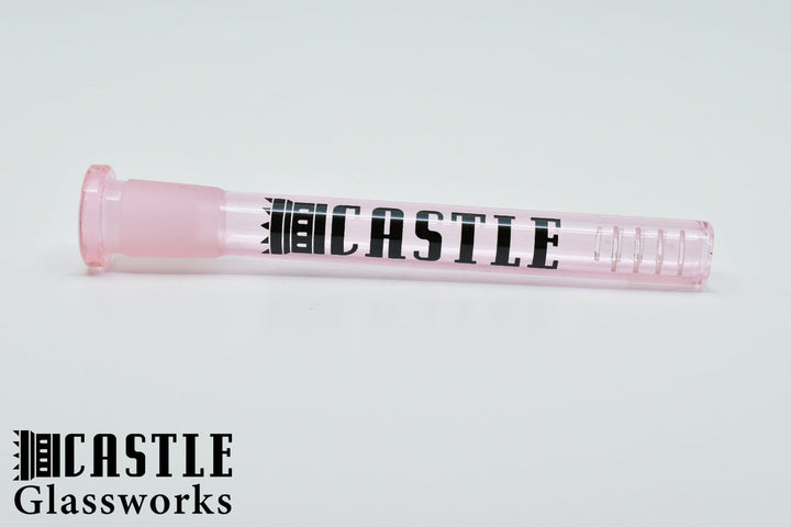 Castle Glassworks Colored Downstem 5.5" / 14mm / Pink Morden Vape SuperStore and Cannabis Manitoba Canada