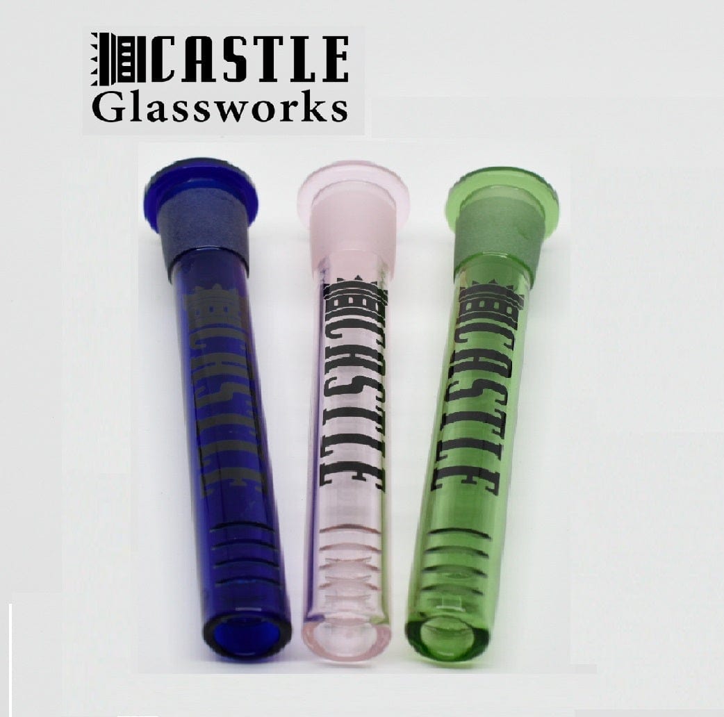 Castle Glassworks Colored Downstem Morden Vape SuperStore and Cannabis Manitoba Canada