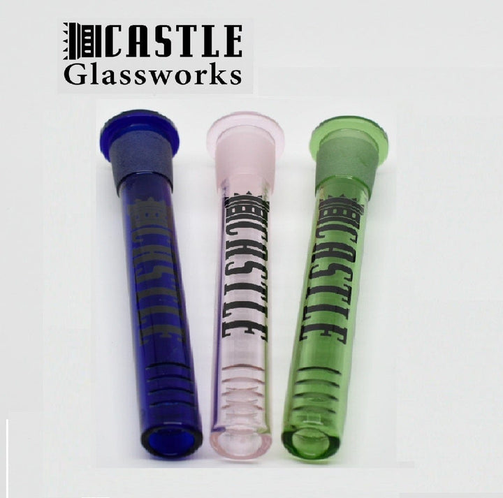 Castle Glassworks Colored Downstem Morden Vape SuperStore and Cannabis Manitoba Canada