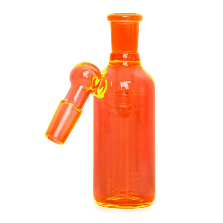 Day Glow Ash Catcher w/ 4-Arm Perc 14mm-45° Orange Morden Vape SuperStore and Cannabis Manitoba Canada